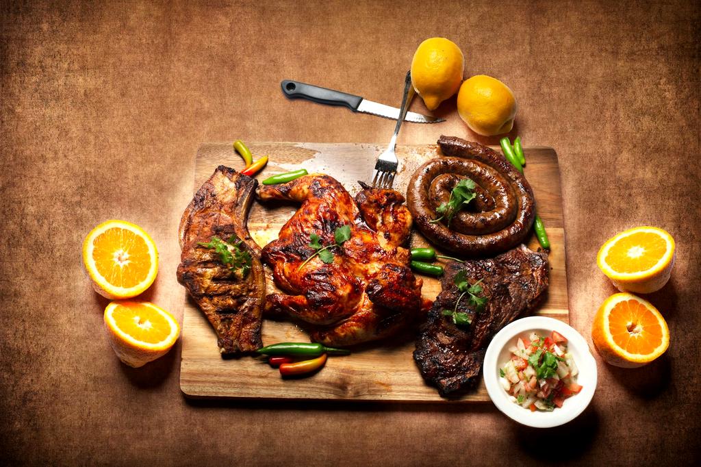 Lemon Herb Roasted Chicken on a wooden board